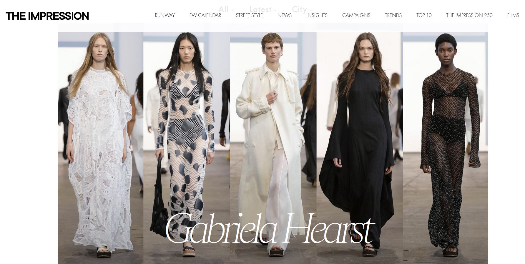 Gabriela Hearst Spring 2024 collection lineup.