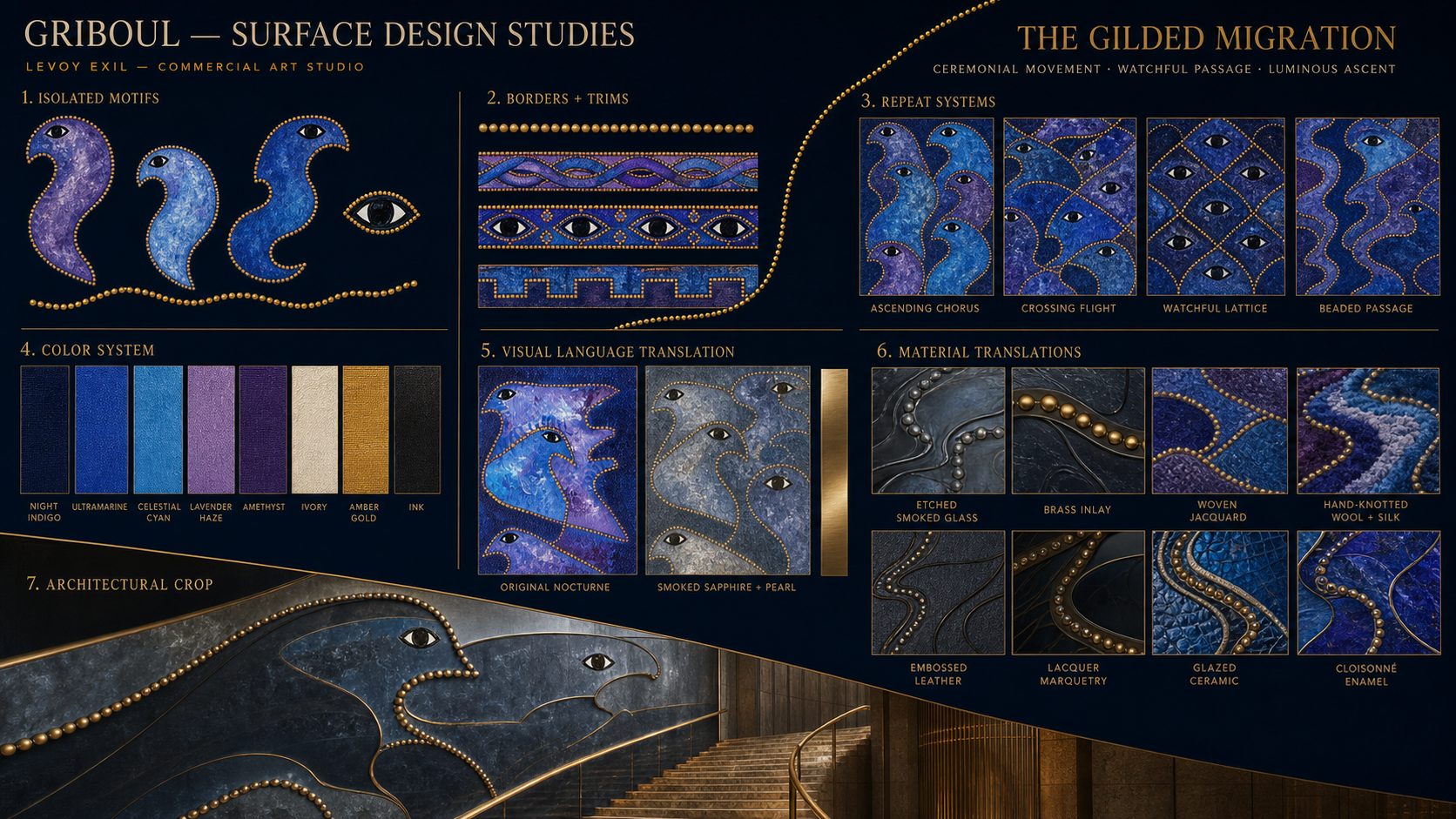 Griboul Surface Design Studies asset for Commercial Licensing Collection No. 1.