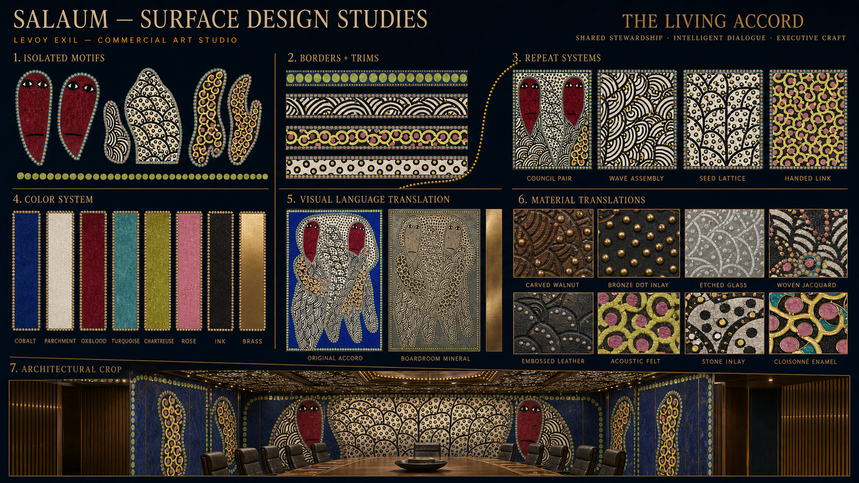 Salaum Surface Design Studies asset for Commercial Licensing Collection No. 1.